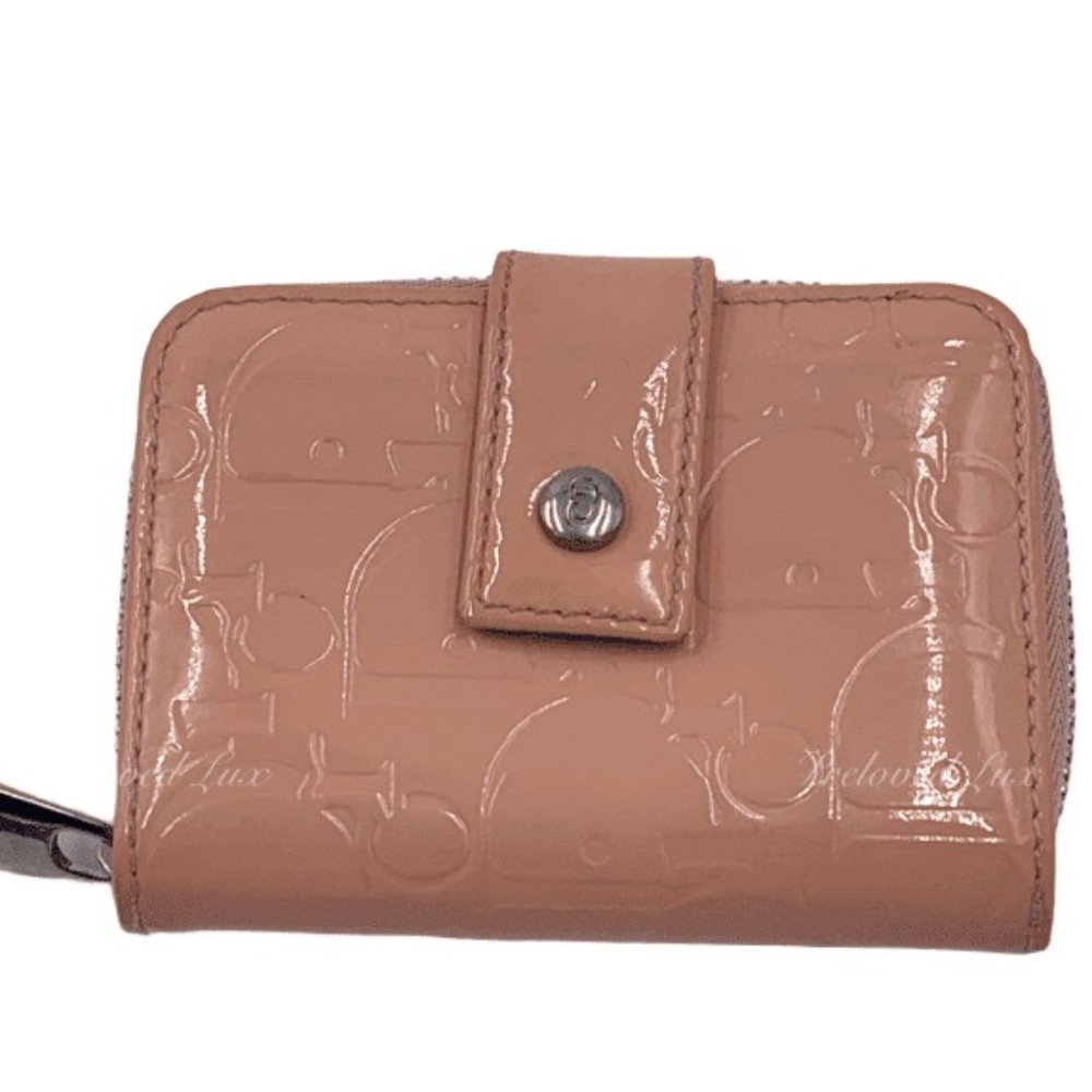 Authentic Christian Dior Pink Wallet Card Case
